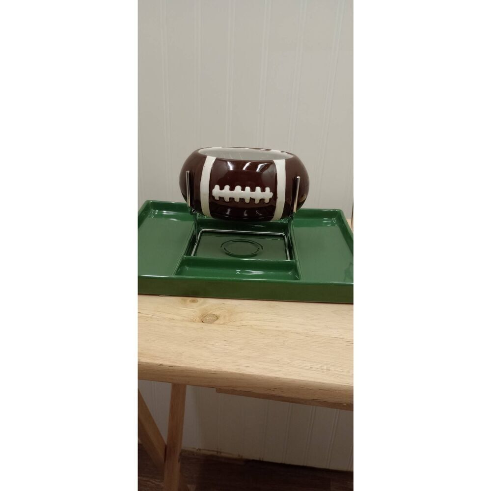 Trudeau football fondue set, game day, food, fondue new unused